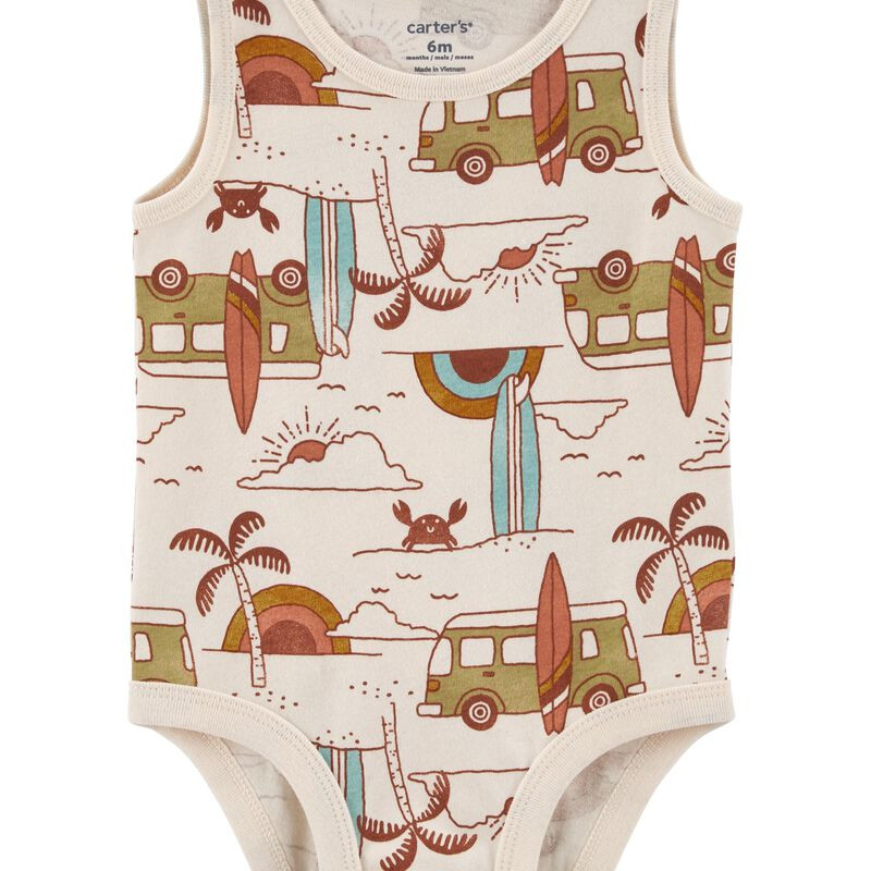 Baby Beach Print Tank Bodysuit | Carter's