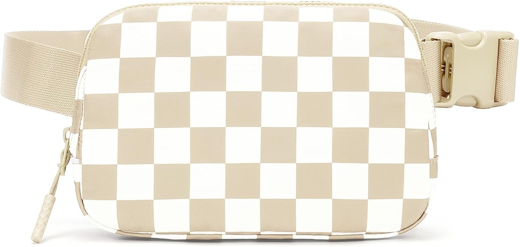 MEISEY Checkered Fanny Pack Nylon Everywhere Belt Bag for Women,Water Repellent Waist Packs (Chec... | Amazon (US)