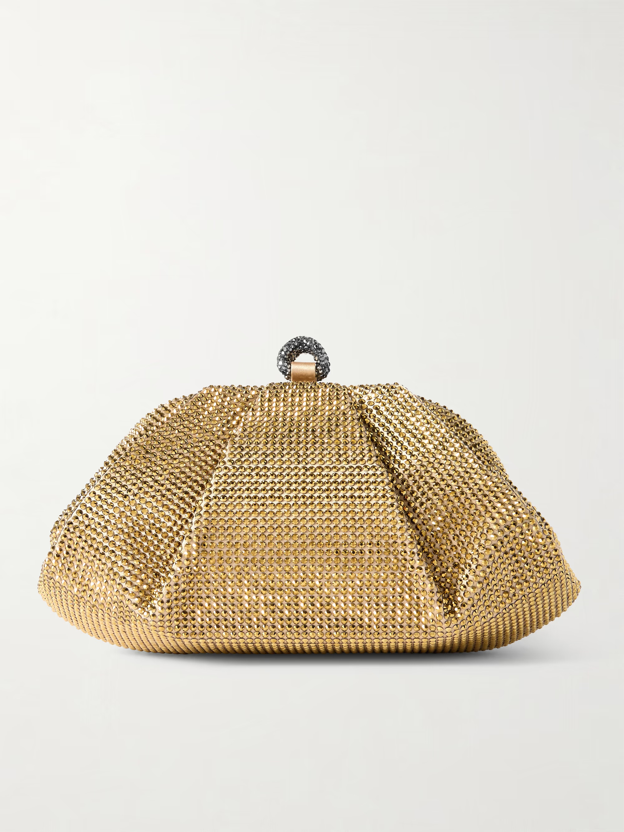 Gemma crystal-embellished satin clutch | NET-A-PORTER (UK & EU)