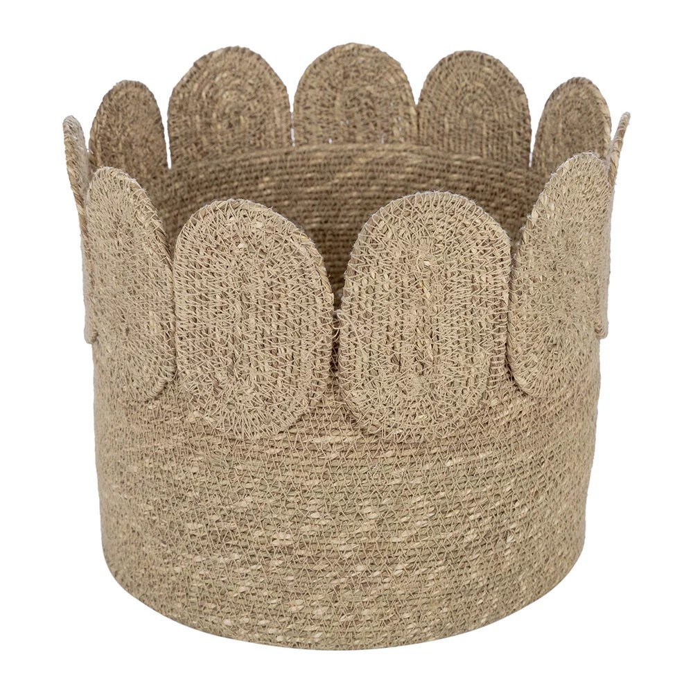 Scallop Edge Seagrass Storage Basket | Amara (UK)