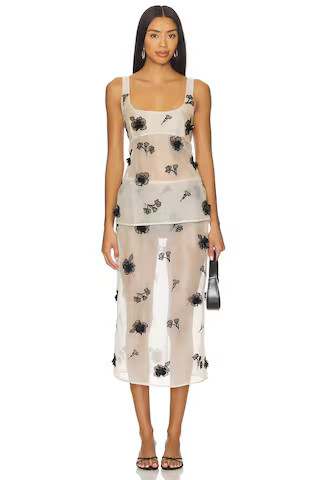 L'Academie by Marianna Minah Top in Nude & Black from Revolve.com | Revolve Clothing (Global)