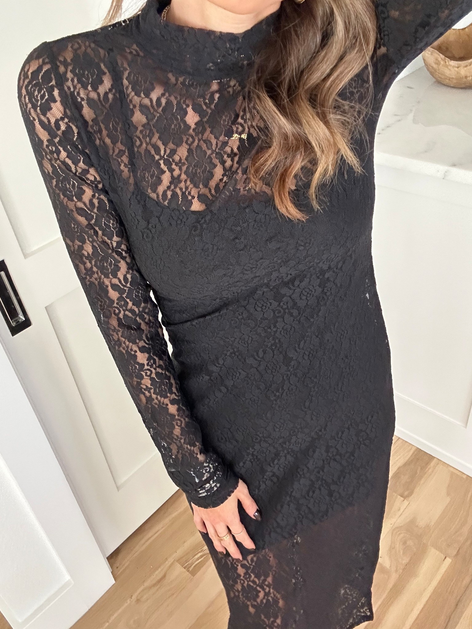 Newer version of this lace mid dress New Year’s Eve outfit 

#LTKHoliday #LTKFindsUnder50 #LTKFindsUnder100