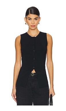 ALL THE WAYS Penny Button Front Top in Black from Revolve.com | Revolve Clothing (Global)