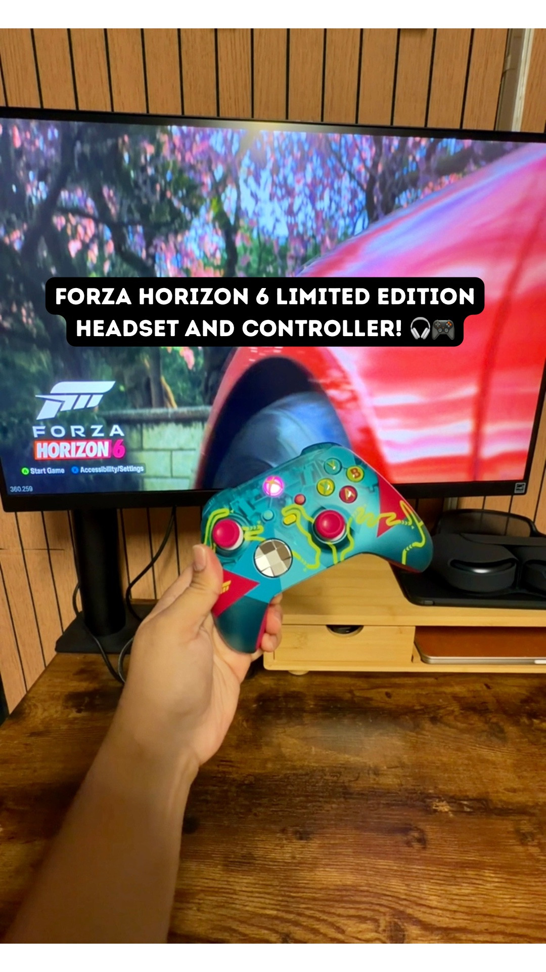 If you tried the new Forza Horizon 6 game, and are loving it, I would suggest getting the limited edition controller and headset!
The headset seamlessly connects to your Xbox without a dongle or cable. What's really cool is there's a start up car sound when you turn it on, and a car driving away sound when you turn it off! You also turn the side of the ear cup to adjust the volume! The Spatial Sound technology immerses you in the gameplay with sounds you can't hear from monitor speakers. It has 20 hours of battery life and an adjustable transparent boom mic. 
The controller is super clean and vibrant, just like the game and the Japan map! The Xbox button even lights up pink which is really cool. It's really nice to look at and makes me want to play even more. 
It's sold out at most stores right now so comment below if you want the links! 🔗 

#forzahorizon6 #forzahorizon #xbox #forzajapan #headset

#LTKdayinmylife #LTKootd #LTKstorytime