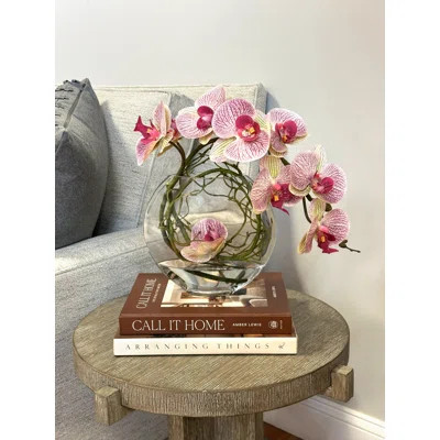 Orchid Floral Arrangement in Vase | Wayfair North America