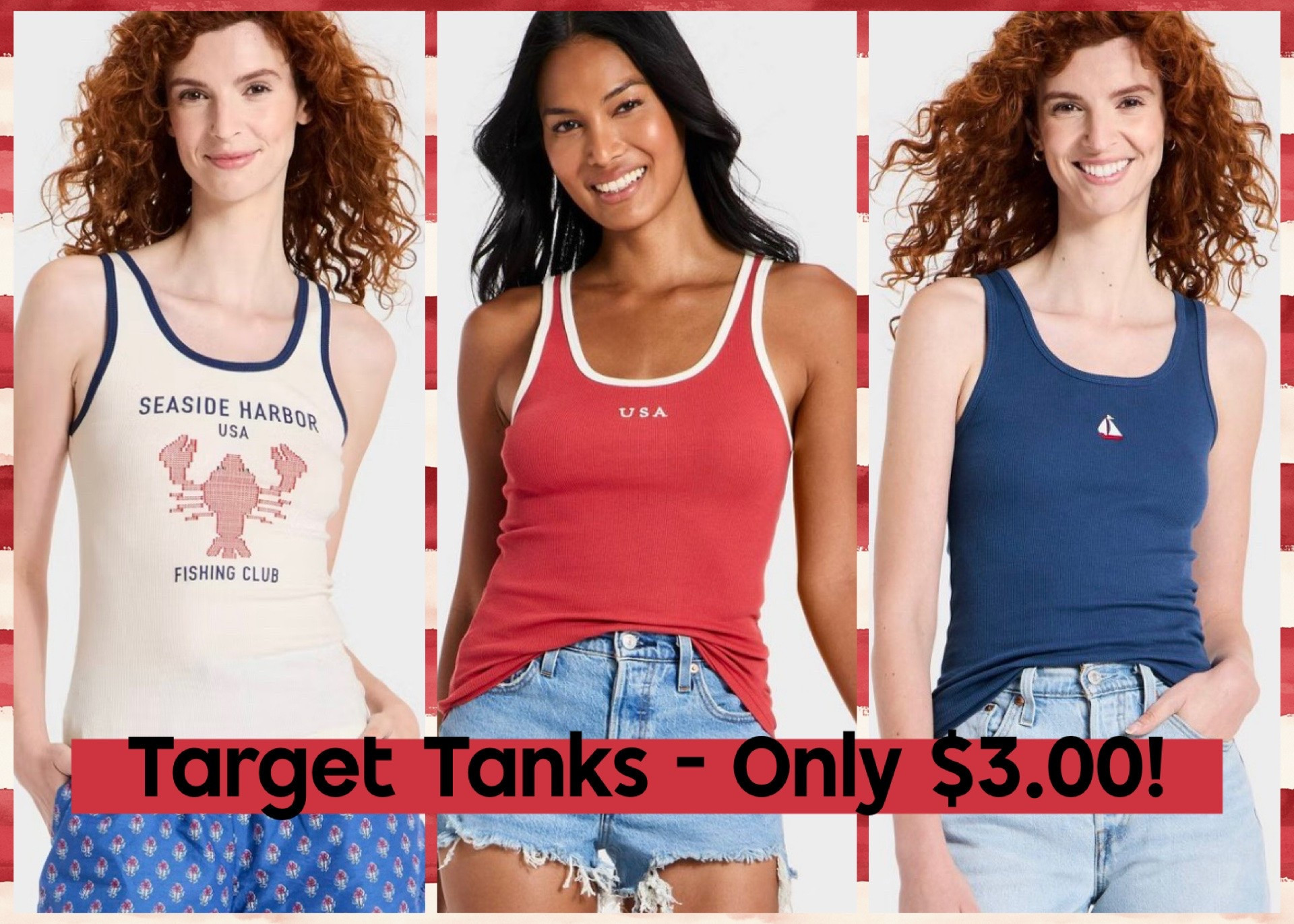 Target has the best USA inspired tank tops for only $3 today!! 😳Cannot beat the price, and they’re only available while supplies last. Perfect for the Summer months ☀️

#LTKSaleAlert #LTKSeasonal #LTKootd