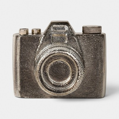 Cast Metal Silver Camera - Room Essentials\u2122 | Target