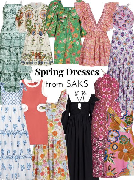 I love the colorful and fun dresses that come with Spring fashion!  There are so many great options at Saks right now!  I picked two fun looks you can dress up or down.  You can find my other favorites on cstyleblog.com, stories and LTK.  Happy spring dress shopping!

#sakstyle #sakspartner