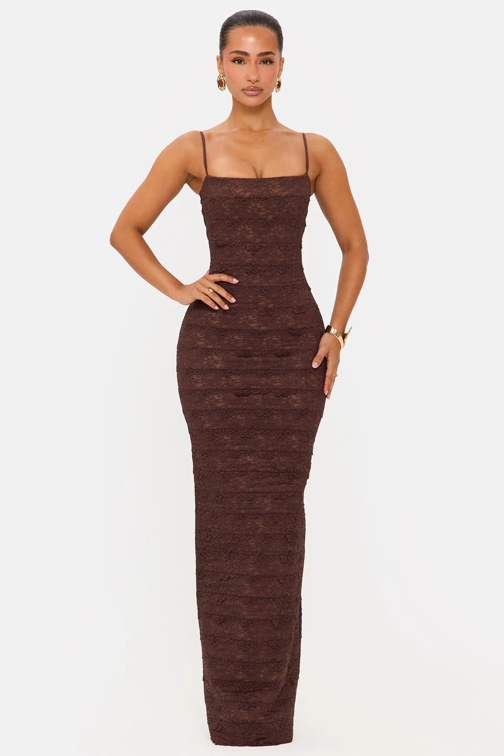 DESIRE BANDAGE LACE MAXI DRESS | Murci