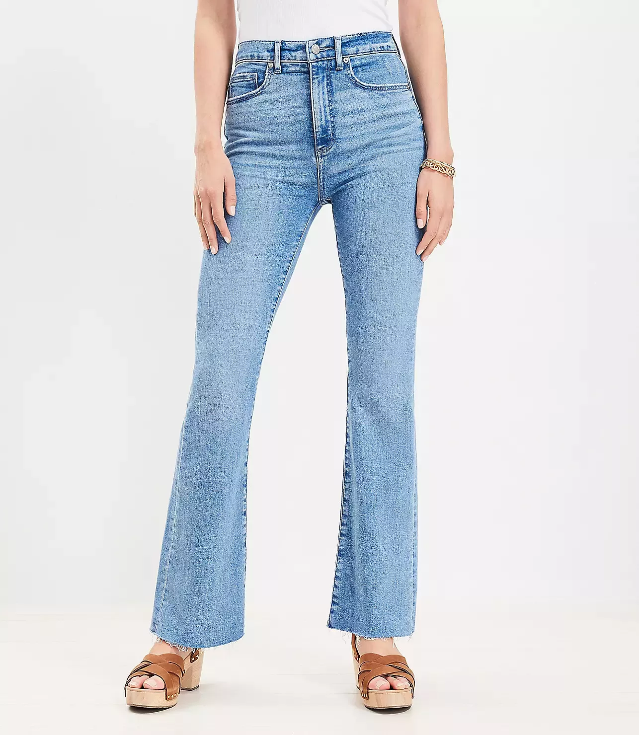 Dani Light Wash High Waisted Split … curated on LTK