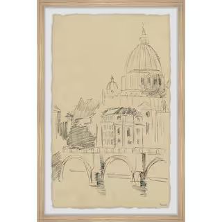 "St. Peter Cathedral Sketch" by Marmont Hill Framed Architecture Art Print 12 in. x 8 in.Question... | The Home Depot