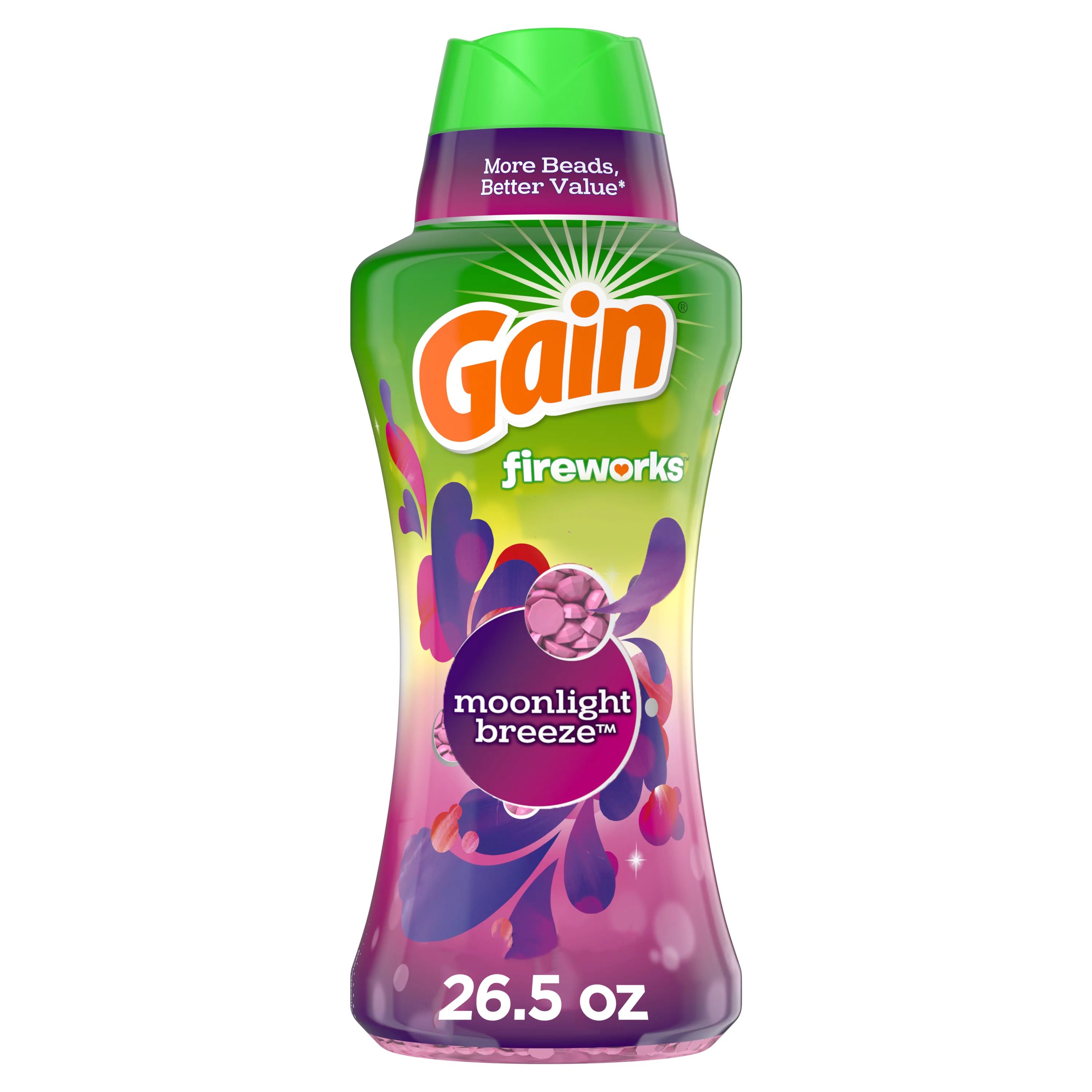 Gain Fireworks Moonlight Breeze, 26.5 oz In-Wash Scent Booster Beads | Walmart (US)