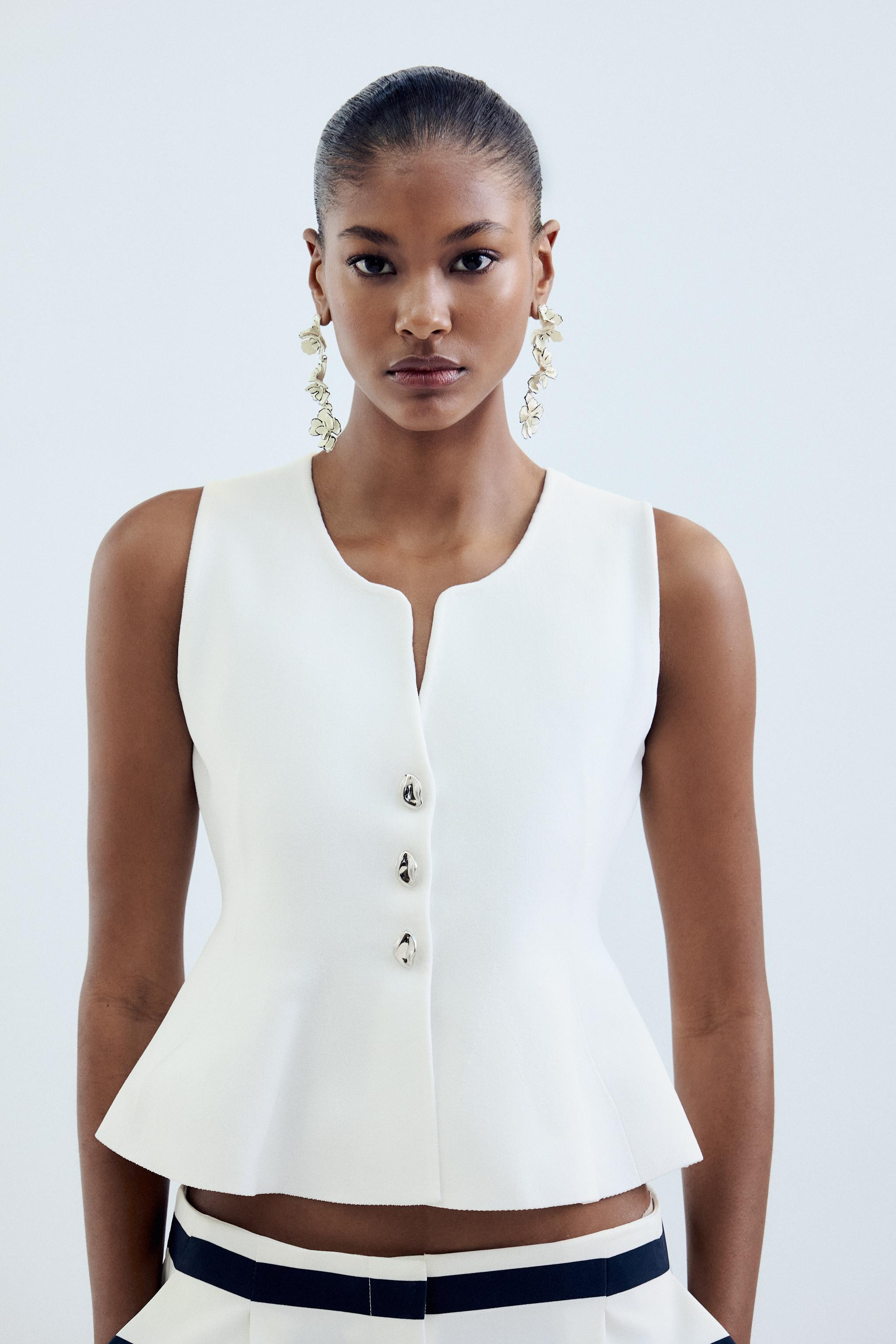 PEPLUM KNIT TOP | Zara US