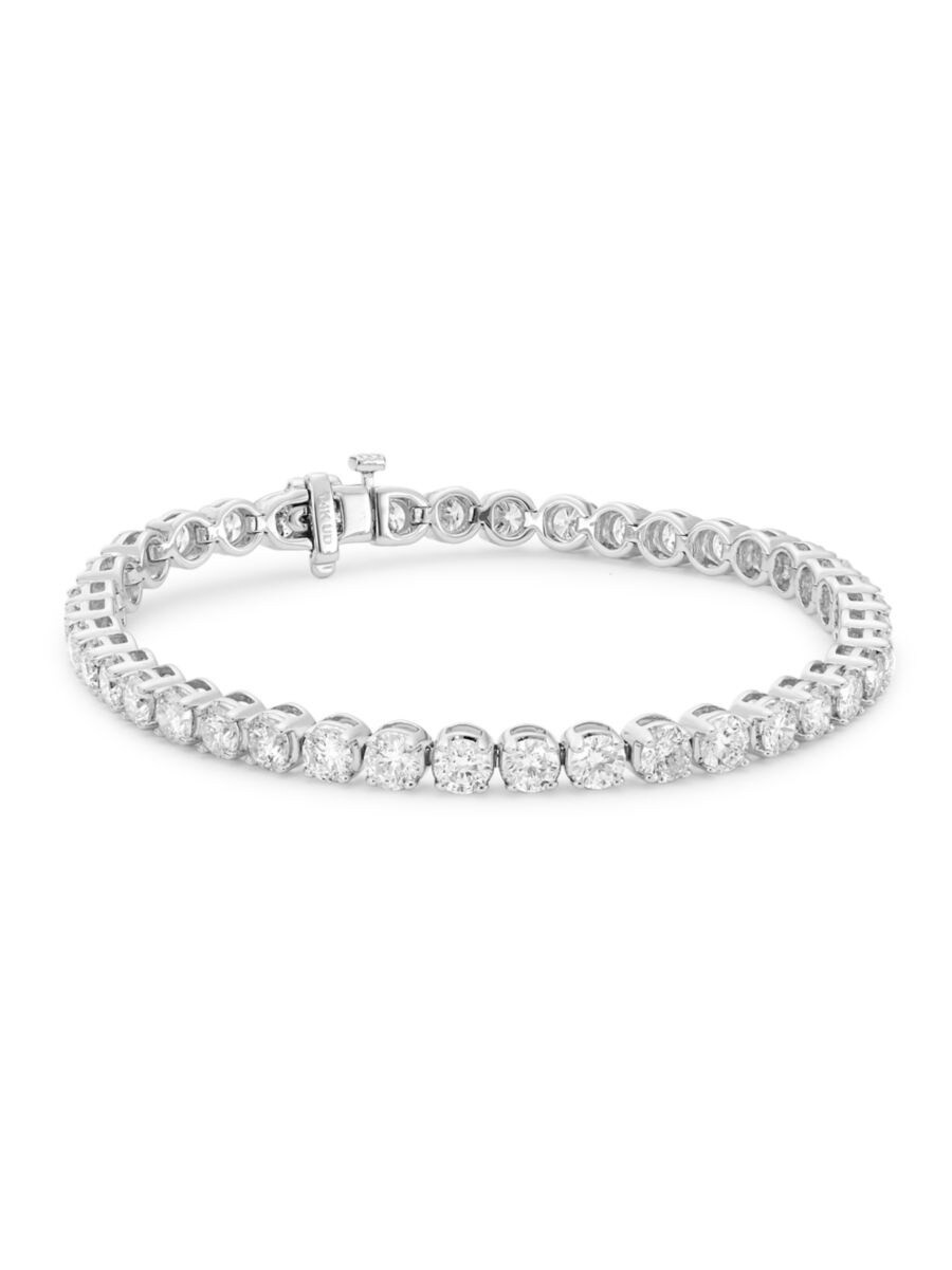 14K White Gold & 10 TCW Diamond Tennis Bracelet | Saks Fifth Avenue