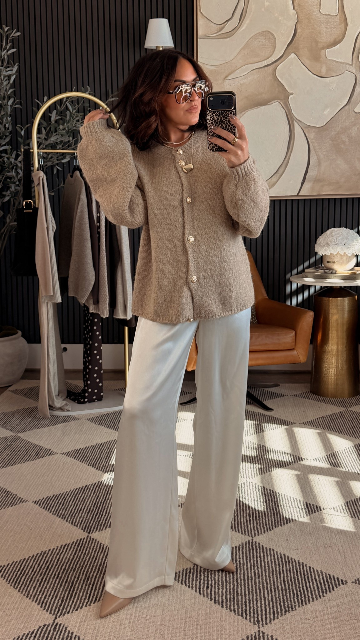 Effortlessly elevated 🤍

This look is the perfect mix of cozy and luxe — the satin pants, the neutral knit, the whole vibe is quiet luxury done right.

5’2” • 130 lbs • 25” waist • 34DD — wearing size Small

#AmazonFashion #AmazonFinds #ChicStyle #WomenOver40Style #PetiteFashion #ElevatedEveryday #affiliate

#LTKStyleTip #LTKOver40 #LTKPetite