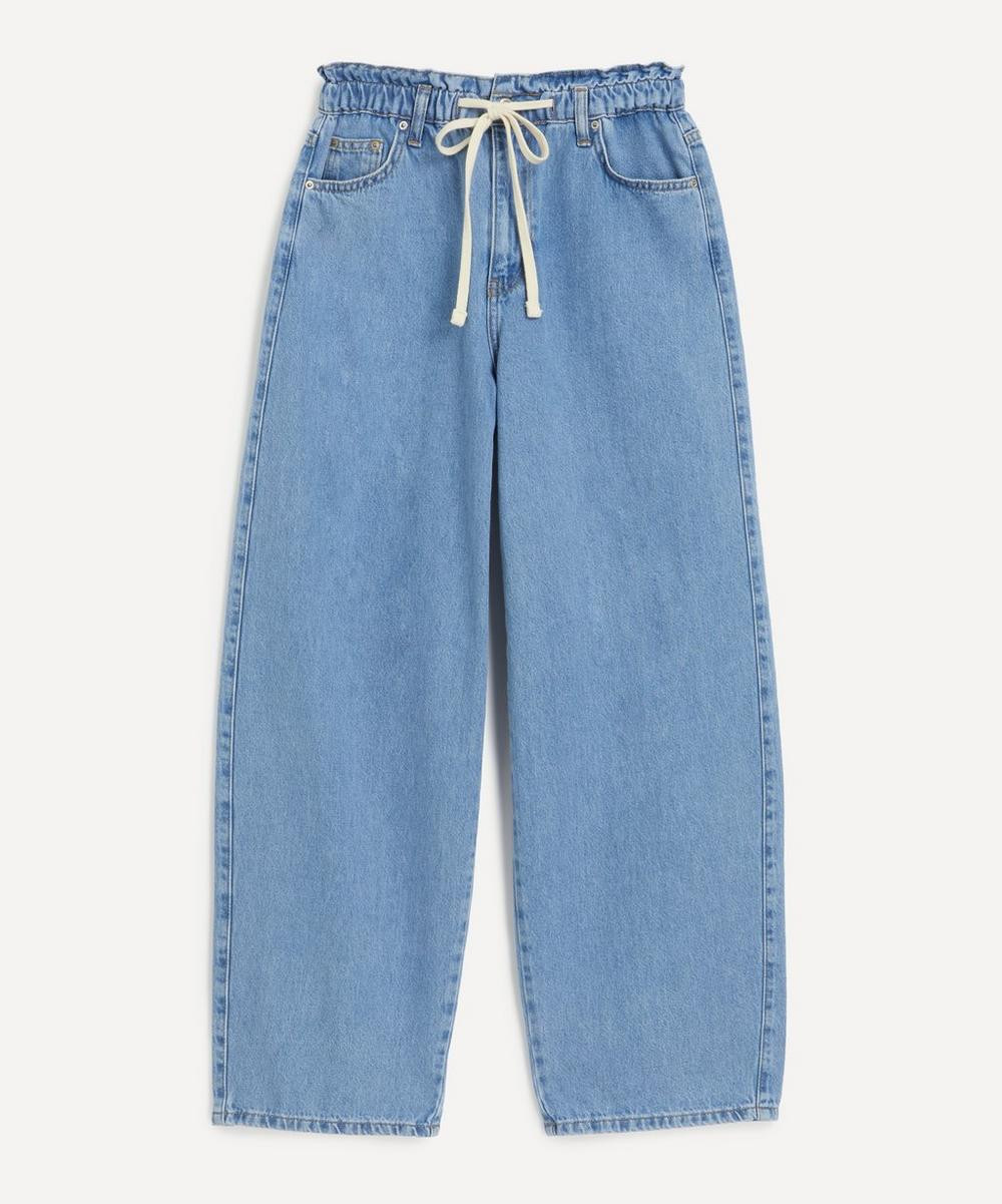 Aligne Women's Ida Elasticated Waist Jeans Light Wash 14 | Liberty London (US)