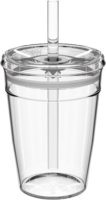 KeepCup Cold Cup - Clear Plastic, Reusable Ice Coffee Tumbler with Lid and Straw - Tall 12oz (340... | Amazon (US)
