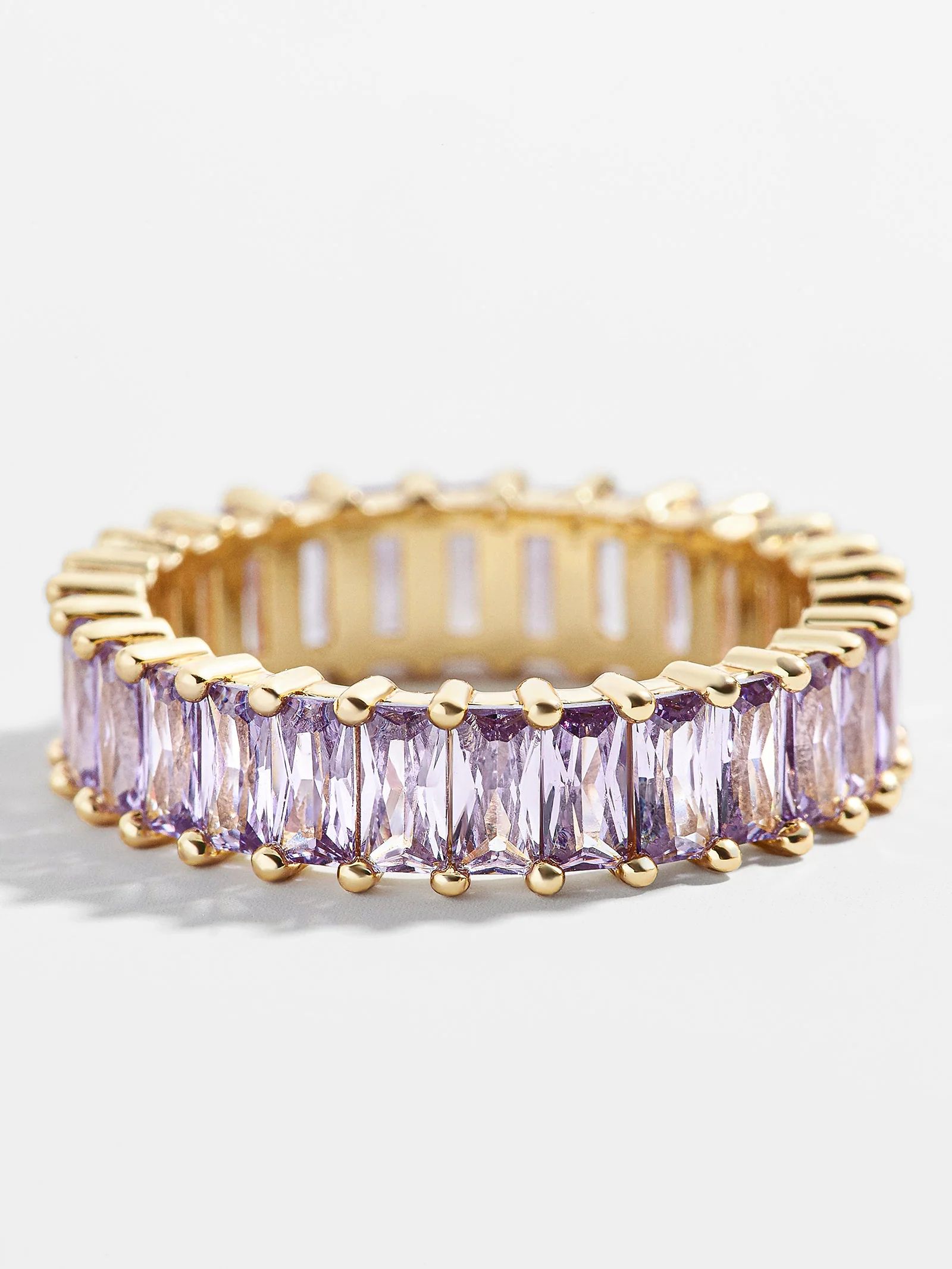 Mini Alidia Cubic Zirconia Ring - Lavender | BaubleBar (US)