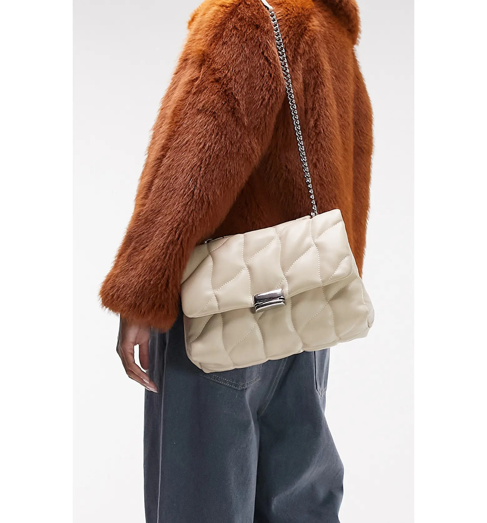 Topshop Saint Quilted Shoulder Bag | Nordstrom | Nordstrom