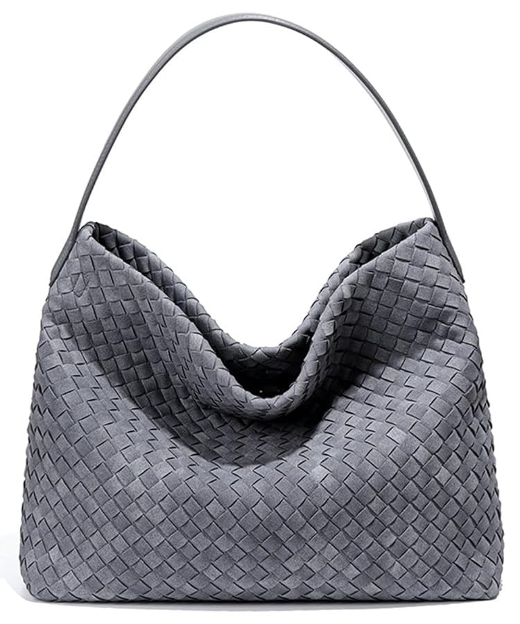 Slouchy Suede Woven Hobo Bags Women Trendy Suede Purse Crossbody Crescent Shoulder Satchel Bag To... | Amazon (US)