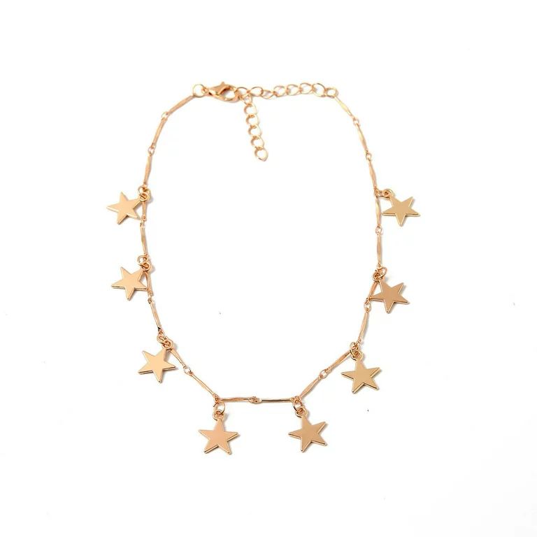 Amrita Singh Gold-tone Brass Cassiopeia Star Charm Choker Necklace | Walmart (US)