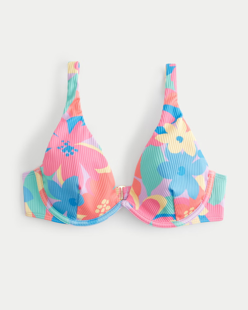 High Apex Ribbed Underwire Bikini Top | Hollister (US)