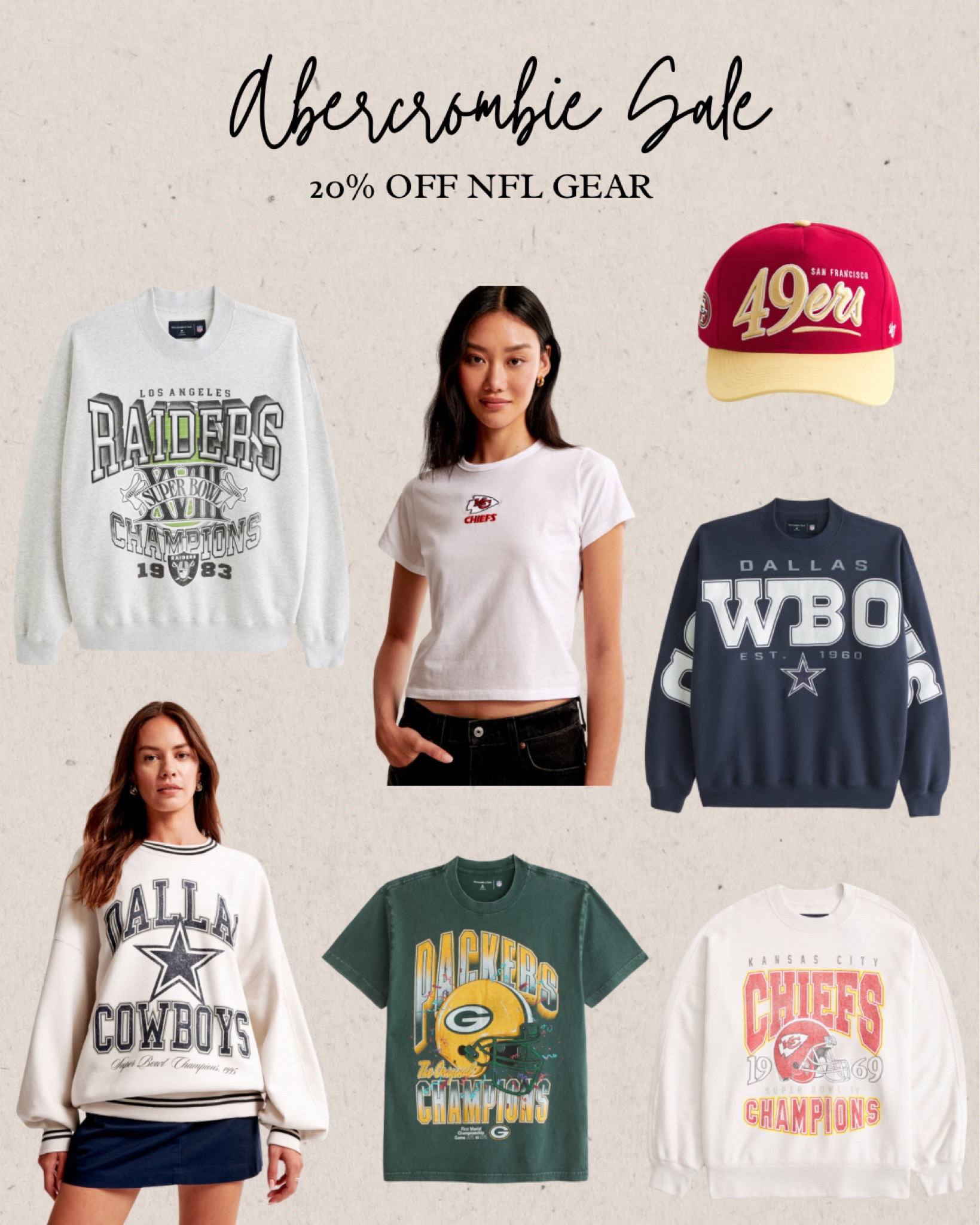 NFL game day gear on sale + code: kickoff for extra 15% off 

#LTKFallSale #LTKSeasonal #LTKFindsUnder50