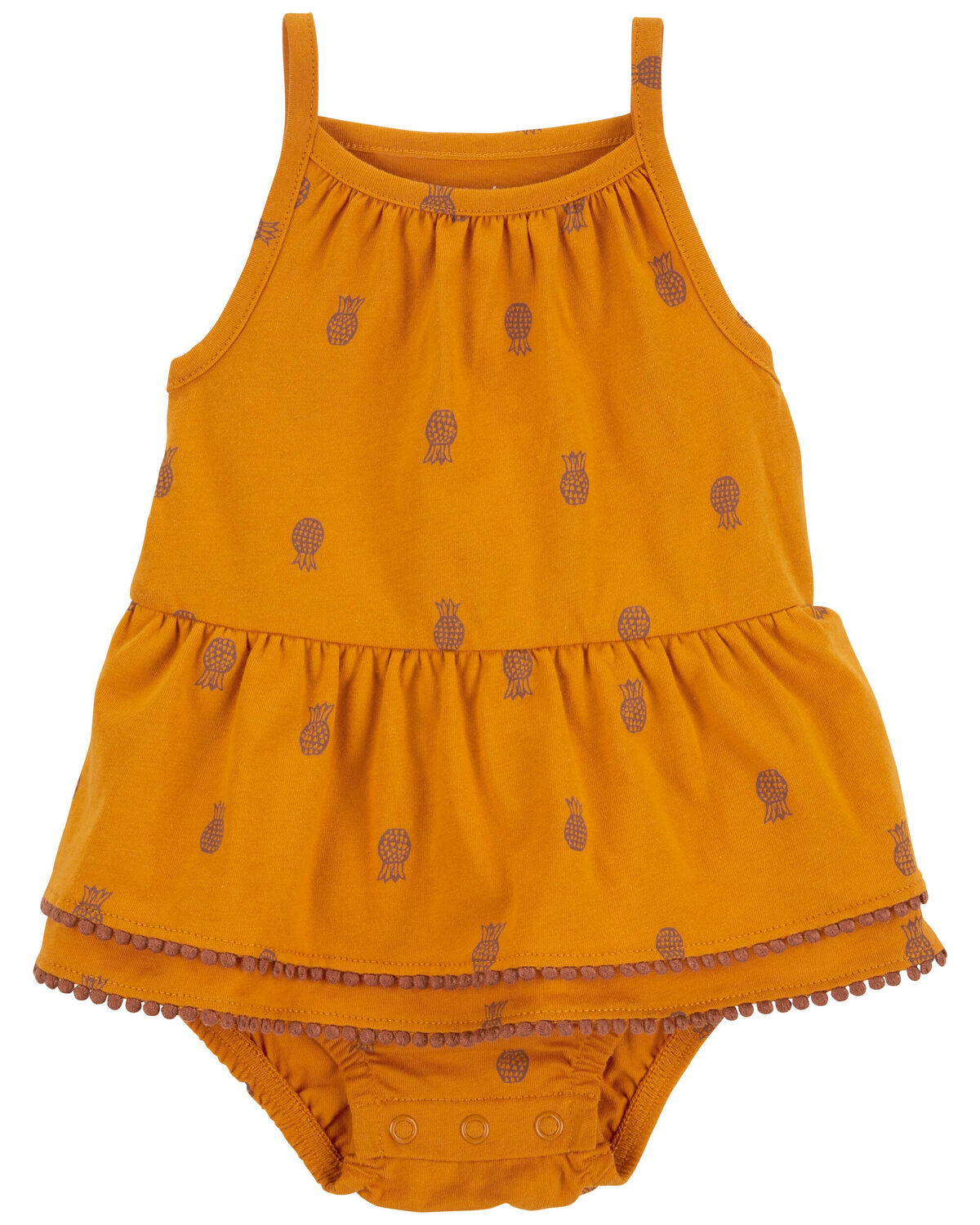 Gold Baby Pineapple Bodysuit Dress | carters.com | Carter's