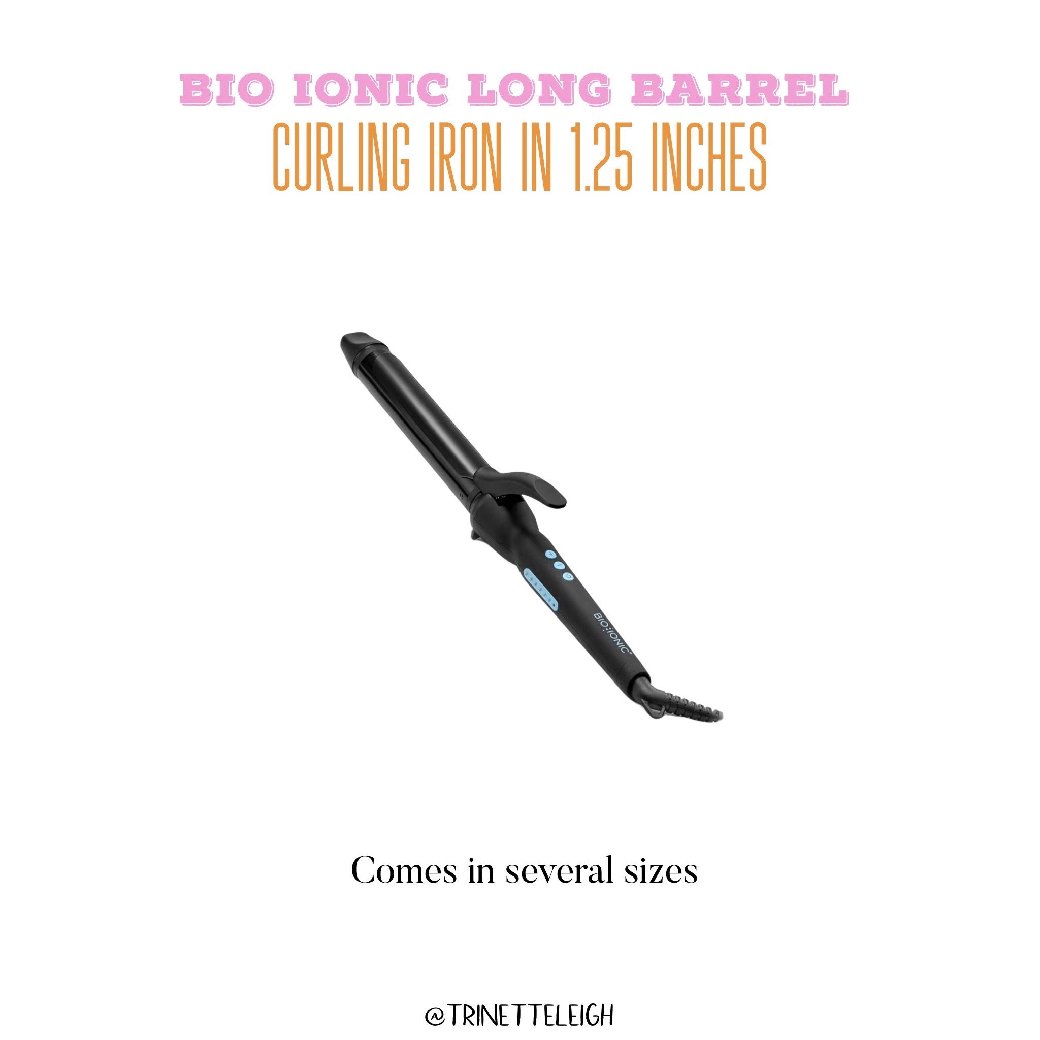 Bio Ionic Long Barrel. Best curling iron for loose curls. Curls that actually last! Great Christmas gift idea. Amazon find.

#LTKSaleAlert #LTKBeauty #LTKHoliday