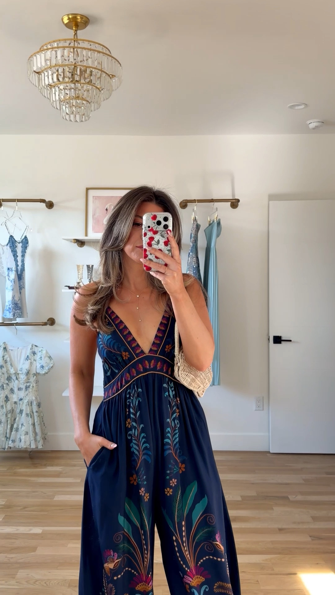 Navy blue floral jumpsuit resortwear and summer vaca look

Electric picks code: emerson20
Wearing my usual small/2

Vacation
Destination
Jumpsuit
Coverup
Pool day
Beach trip

#LTKootd #LTKSeasonal #LTKTravel