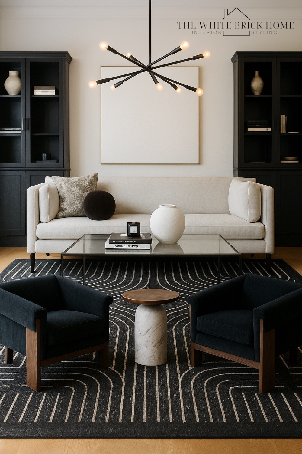 A modern, moody living room that blends sculptural furniture, bold contrast, and texture for a space that feels bother welcoming and refined. 

Living room, living room decor, living room design, living room ideas, living room decor, wall art, accent chair, table, sofa, couch, chandelier, wall art, throw pillows, area rug, modern living room, modern home design, cabinets, accent furniture, home decor, home decor ideas, crate and barrel, cb2, Wayfair, Amazon 

#LTKSeasonal #LTKStyleTip #LTKHome