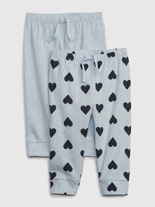 Baby 100% Organic Cotton Pull-On Pants (2-Pack) | Gap (US)
