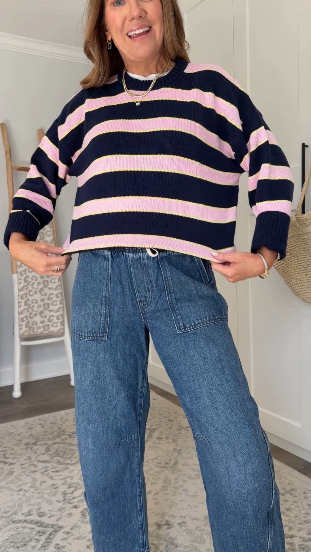 On sale!! The perfect spring and summer sweater and I love this color combo! I’m in a medium and it also comes in solids. 

#LTKSaleAlert #LTKootd #LTKSeasonal