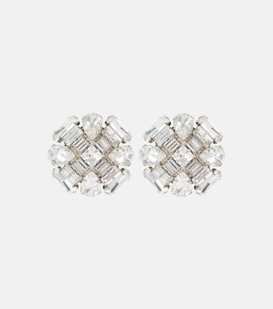 Flower crystal-embellished earrings | Mytheresa (UK)