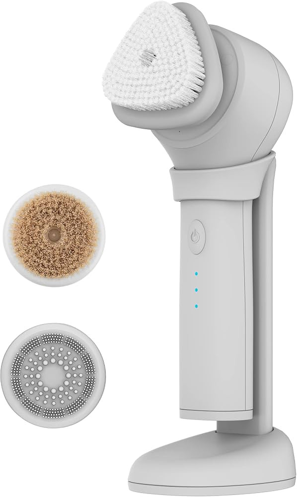 skn by conair Daily Glow Facial Cleansing Brush, All-in-One Facial Brush Includes 3 Interchangeab... | Amazon (US)