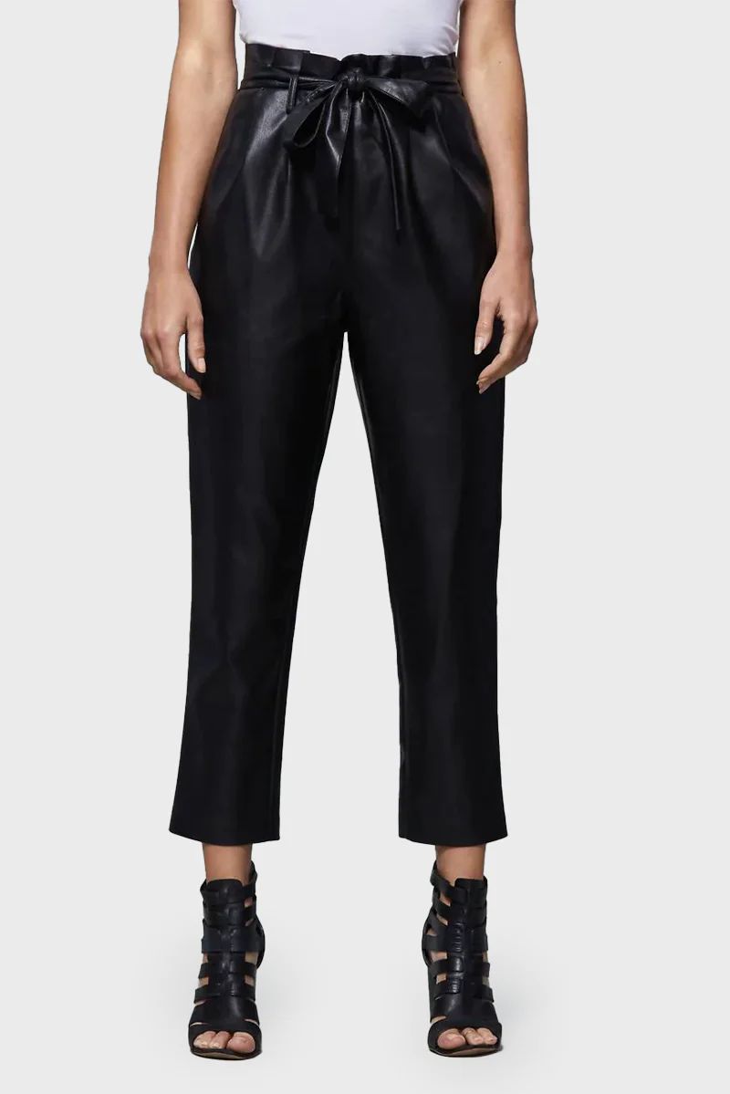 Dolce Cabo Vegan Leather Paperbag Pant | Gibson