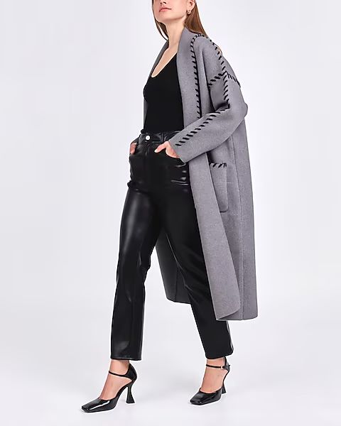 Endless Rose Whip Stitched Long Knit Duster Cardigan | Express