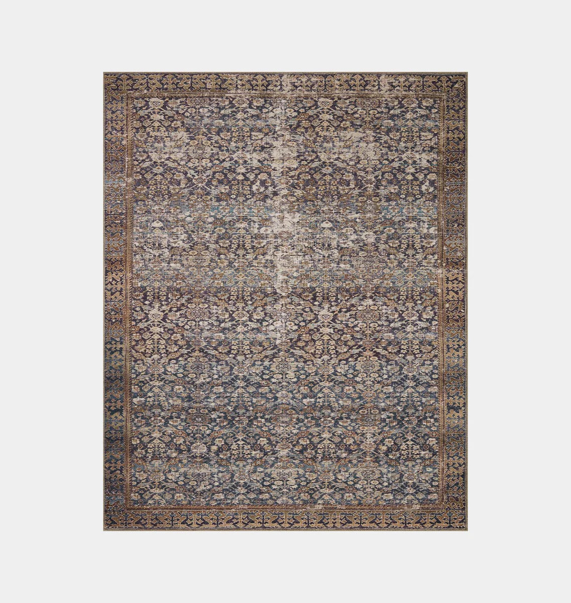 Georgie GER-05 Denim / Spice Area Rug | Amber Interiors