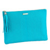 Click for more info about Aqua Uber Clutch - Embossed Python