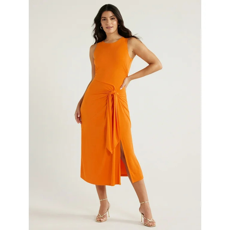 Sofia Jeans Women's and Women's Plus Side Tie Tank Dress with Rouching,  Sizes XXS-5X | Walmart (US)