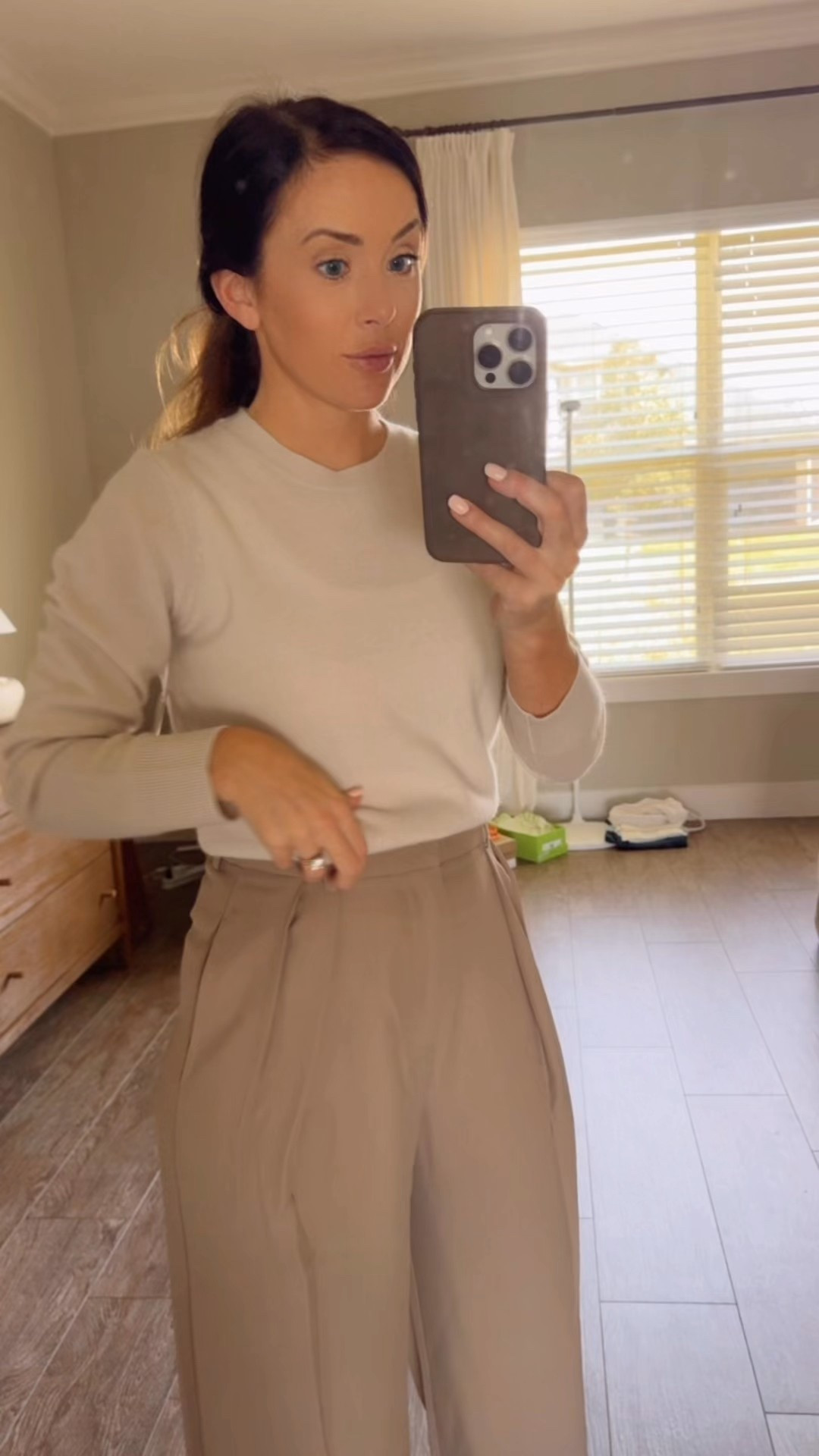 Pleated work pants, pleated beige pants, pleated trousers 

#LTKWorkwear #LTKFindsUnder100 #LTKSaleAlert