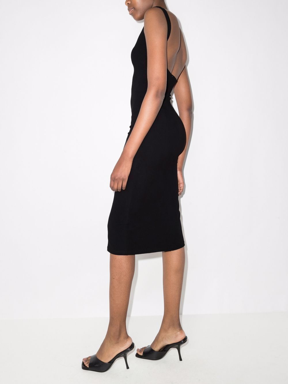 Corazon sweetheart-neck fitted dress | Farfetch (US)