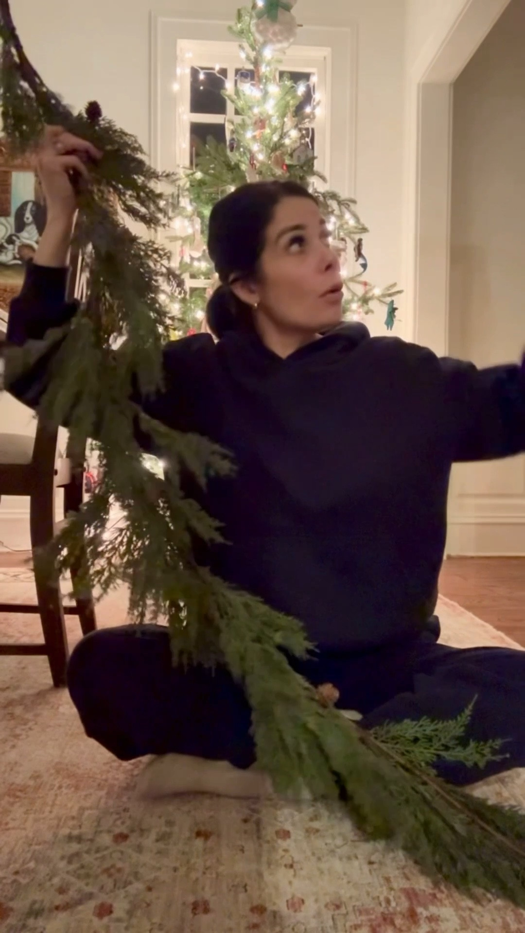 9ft real touch cypress cedar an pine garland on sale for $15!

#LTKHome #LTKHoliday #LTKootd