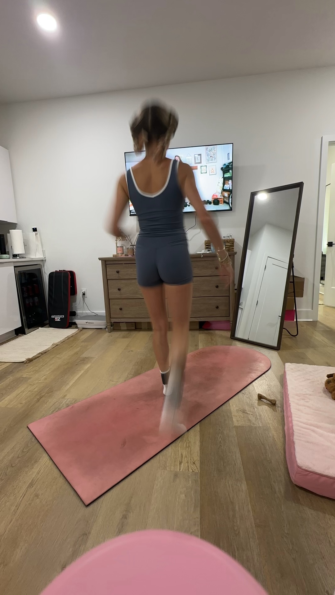 Amazon size small Women's 2 Piece Workout Set, Sports Bra & Crossover Flare shorts. 

My workout and workout gear for my daily workout. I take pilates classes from @lexfish on Instagram she has a whole online platform and membership! Most of my pilates gear and tools are from Bala. Bala use code SLOANE15. 
#workoutgear #workoutwear #pilates #ootd #outfit #athleticwear #athleticoutfit #bikershorts #sportsbra #pilatesoutfit #athleisure #bala #pilatesworkout #pilateslovers #pilatestiktok #balabangles

#LTKfitnessgoals #LTKActive #LTKmorningroutine