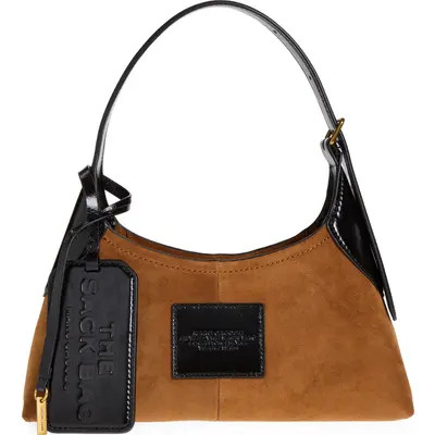 Marc Jacobs The Small Suede Belted Sack Bag in Dark Brown at Nordstrom | Nordstrom