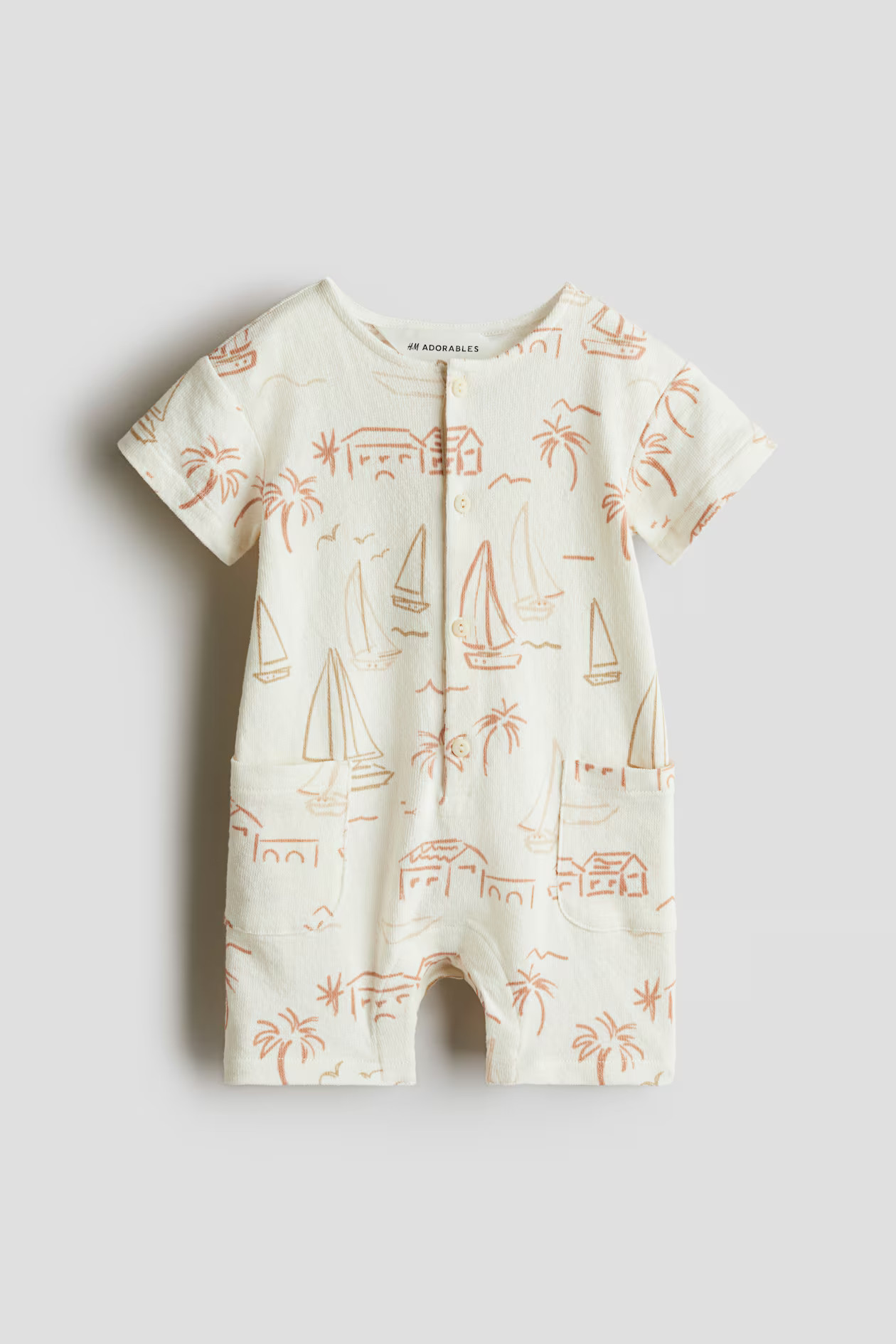 Cotton romper suit | H&M (UK, MY, IN, SG, PH, TW, HK)