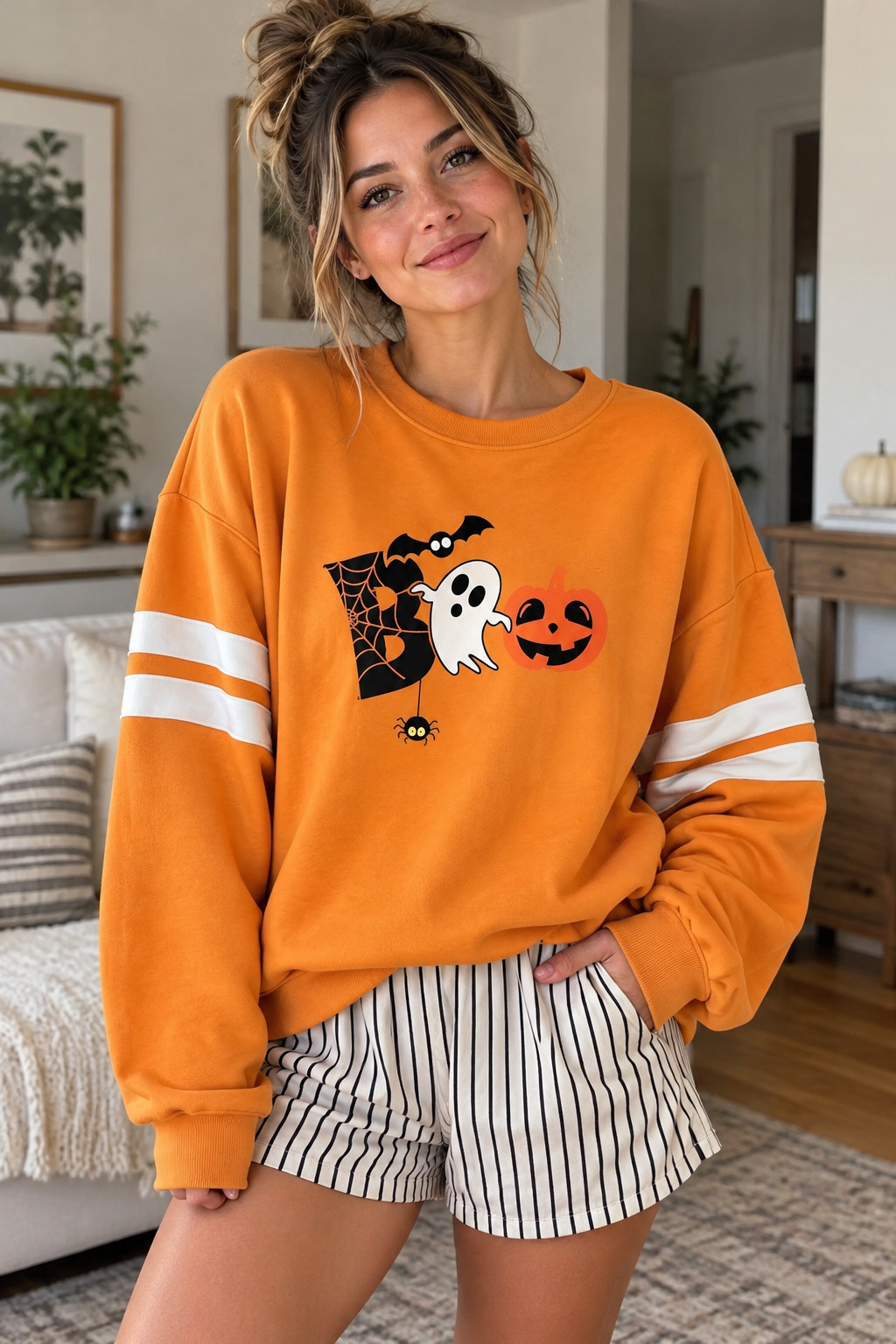 For my neutral-loving girlies who still want to dress cute for Halloween! 🤎👻 These Amazon spooky season sweatshirts are such a fun way to add a little festive touch without giving up your everyday style. I’m loving the cream, brown, charcoal, and black options with adorable ghost and pumpkin graphics. So cute with light-wash jeans, gold jewelry, and simple sneakers!#NeutralHalloween #NeutralFallOutfits #AmazonSweatshirtFinds #MinimalHalloweenStyle #SpookySeasonOutfits #CreamSweatshirt #HalloweenFashionFinds #FallCapsuleWardrobe #AmazonFallStyle #CozyNeutralOutfits #LTKFinds 

 #LTKSeasonal #LTKU #LTKSaleAlert