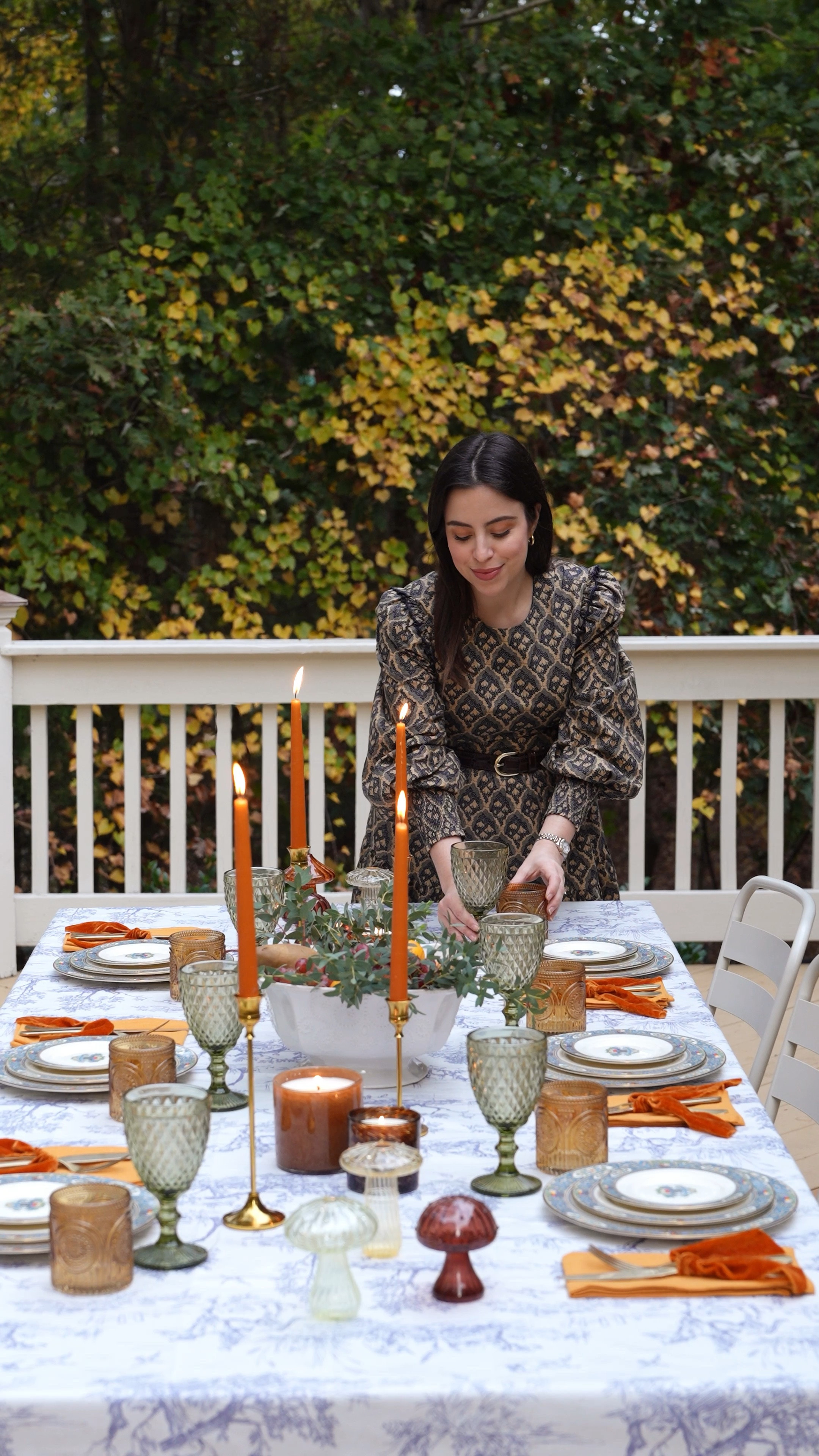 Whimsical Thanksgiving Tablescape! Love these plates and these cute & affordable glass mushrooms for decorating for Fall

#LTKHome #LTKSeasonal #LTKVideo