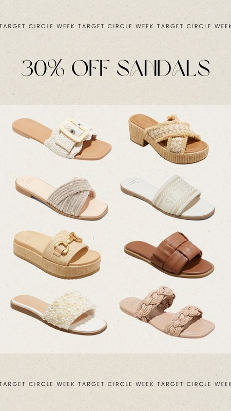 30% off women’s sandals at Target for target circle week! 🤩

#LTKfindsunder50 #LTKxTarget #LTKstyletip