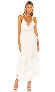 ROCOCO SAND Elna Dress in Off White from Revolve.com | Revolve Clothing (Global)